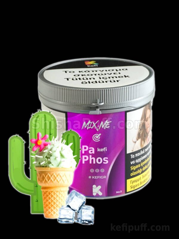 Paphos Kefi Flavor ICE CACTUS MIX ME Cyprus Tobacco Shisha Hookah narghile in limassol Shisha Puff