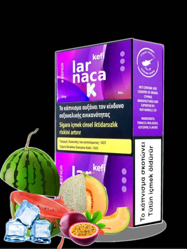 Larnaca KefiLarnaca Kefi Flavor 50g watermelon Melon Passion Fruit Ice Cyprus Tobacco Shisha Hookah narghile in limassol Shisha Puff Flavor 50g Cyprus Tobacco Shisha Hookah narghile in limassol Shisha Puff